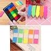 BE-TOOL 1 Pack Transparent Sticky Notes, Transparent Sticky Index Tabs, Translucent Arrow Flag Tab Sticky Notes, 5 Colors, for Classification Index or Emphasis Markers(Type C- 5AL)