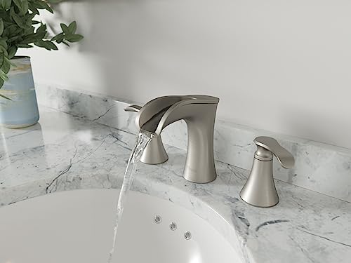 Pfister Jaida Bathroom Sink Faucet, 8-Inch Widespread, 2-Handle, 3-Hole, Spot Defense Brushed Nickel Finish, LF049JDGS by Pfister - Image 9