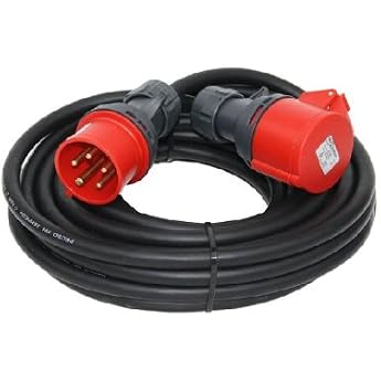 CEE Power Cable 20 m 16 A CEE Extension Cable H07RN-F 5 x 1.5 mm