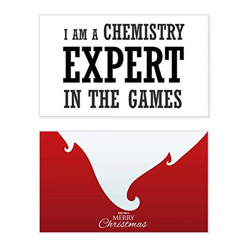 Carte de Noël vintage de qualité supérieure Chemistry Expert Games