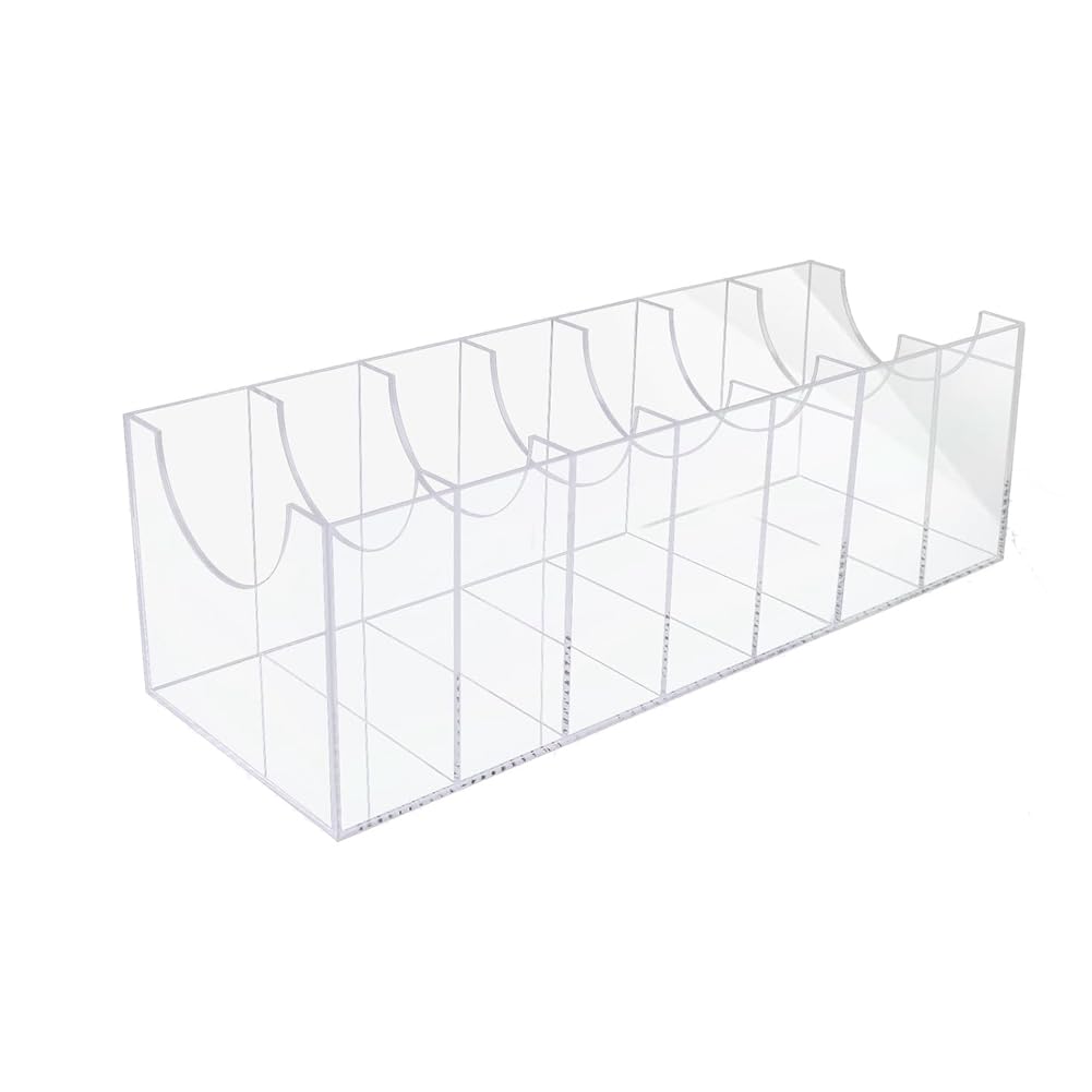 CTRLZS Belt Organizer, Acrylic Belt Storage Holder for the Closet 7 Compartments Display Case for Tie and Bow Tie Easy to Use
