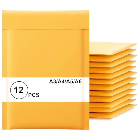 12 Pack Self-Seal A6 Padded Envelopes Cover