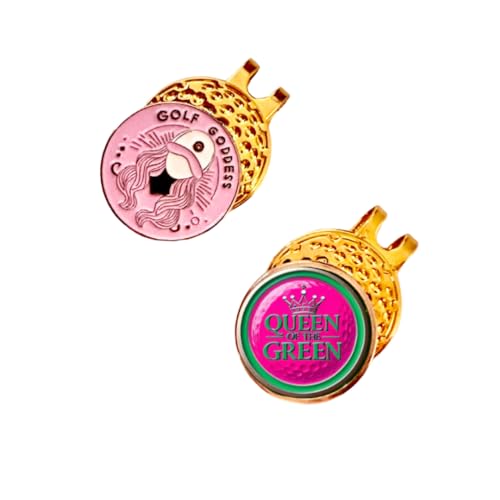 Ladies Golf Ball Markers with Magnetic Hat Clip – 2‑Pack Bundle, Elegant Designs, Strong Magnet, High Contrast - Ideal Gift for her - image 1