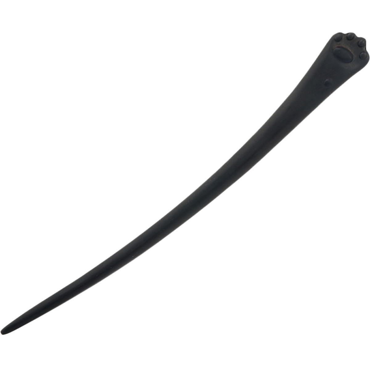 Cat Paw Wooden Hair Stick, Black Retro
