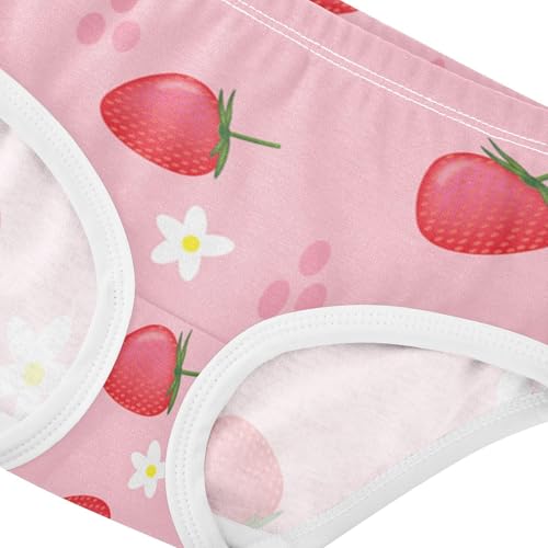 Girls' Underpants Kids Cotton Underwear Panties Briefs For Girl Age 2-8 Years Fruit Strawberry Floral Flower4