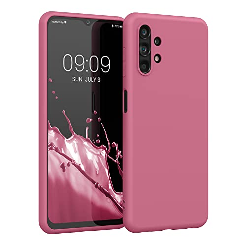 kwmobile Handyhülle für Samsung Galaxy A13 4G Hülle - TPU Case - Kabelloses Laden - Schutzhülle Cover in Dark Rose