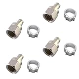 フジパーツ 4K8K放送対応 アンテナ接栓 5C用 【4個入】5C用F型接栓 アルミリング /5C-4P