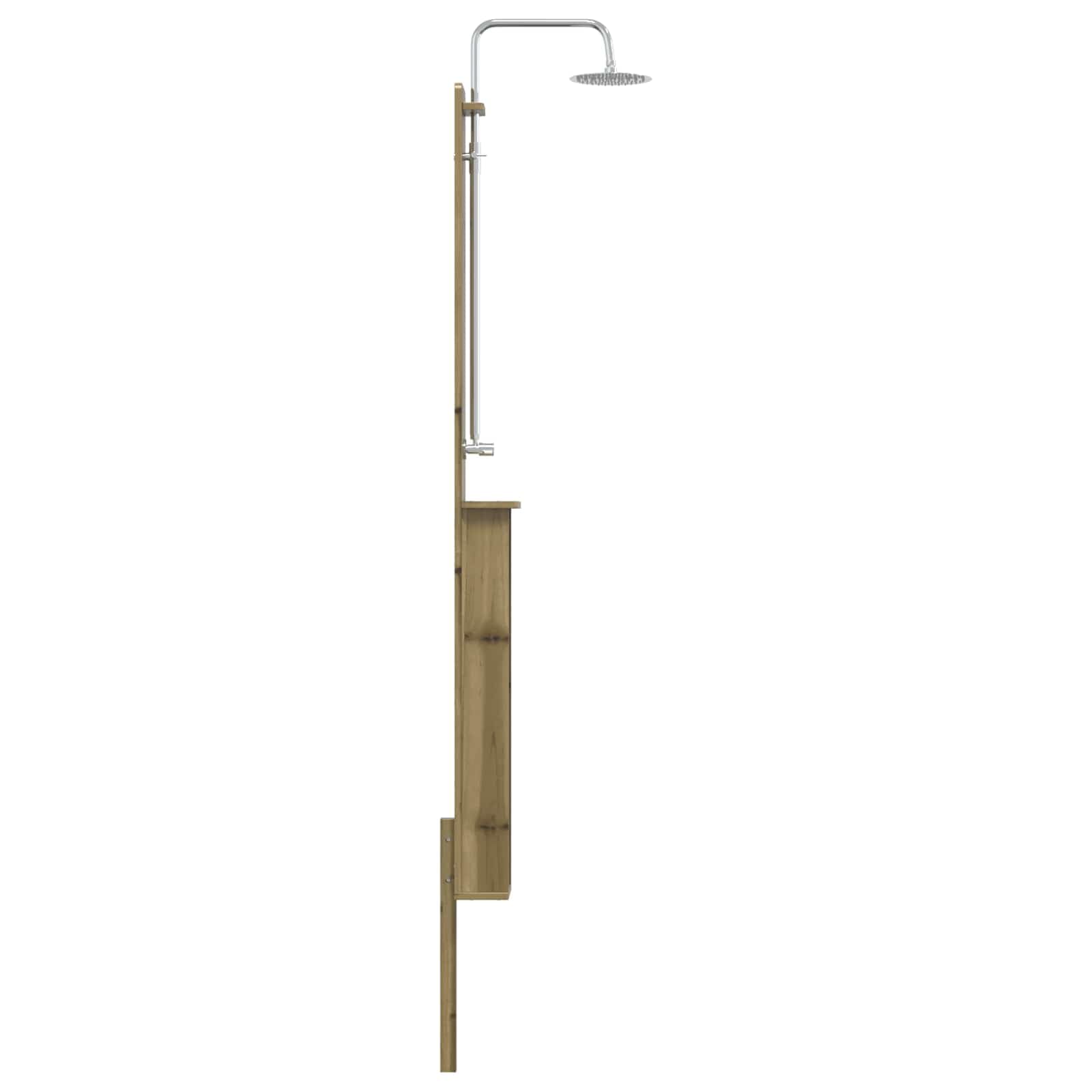 vidaXL Ducha Exterior 246 cm Natural
