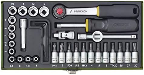 Proxxon 23080 Zestaw Kluczy Nasadowych, 36 Elementów