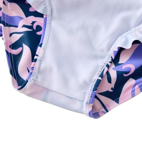 Image of Toddler Girls Swimsuit Rash Guard Sets 2-Piece Bathing Suits UPF 50+ Summer Kids Swimwear 2-7T