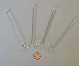 Glass Lab Spatula, Medical Pharmacy Mini Micro Spoon Scoop, 4 Piece Set, 5