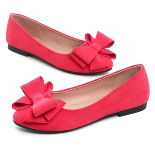 Image of TN TANGNEST Women Fashion Bowknot Flats Comfort Pointed Toe Dress Shoes