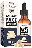 Beef Tallow for Skin – All-Natural Grass-Fed Tallow Face Serum – Anti-Aging Facial Moisturizer for Wrinkles, Hydration & Collagen Boost – Reduce Fine Lines & Supports Firm, Youthful Glowing Complexion