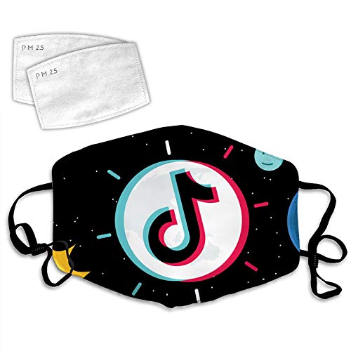 NNGQ T-ik T-ok Unisex cómodo ajustable patrón divertido personalidad decoraciones faciales
