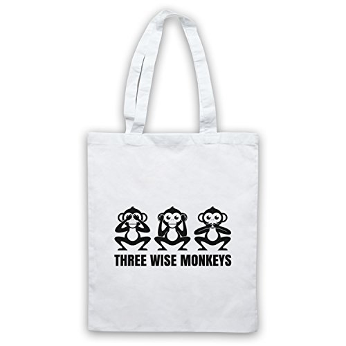 Sac d'emballage Three Wise Monkeys Fable pochette de rangement textile My Icon Art