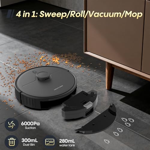 Robot Vacuum and Mop Combo with Self-Empty Base