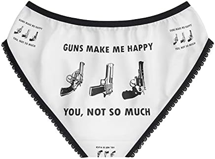 Guns Make Me Happy Panties, Guns Make Me Happy Underwear, Briefs, Cotton Briefs, Funny Underwear, Panties For Women