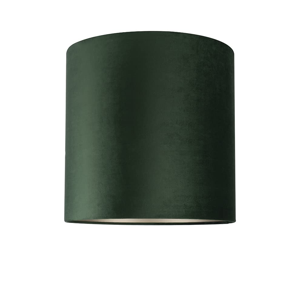 Uniqq Paralume in velluto verde scuro, Ø 40 cm, altezza 40 cm