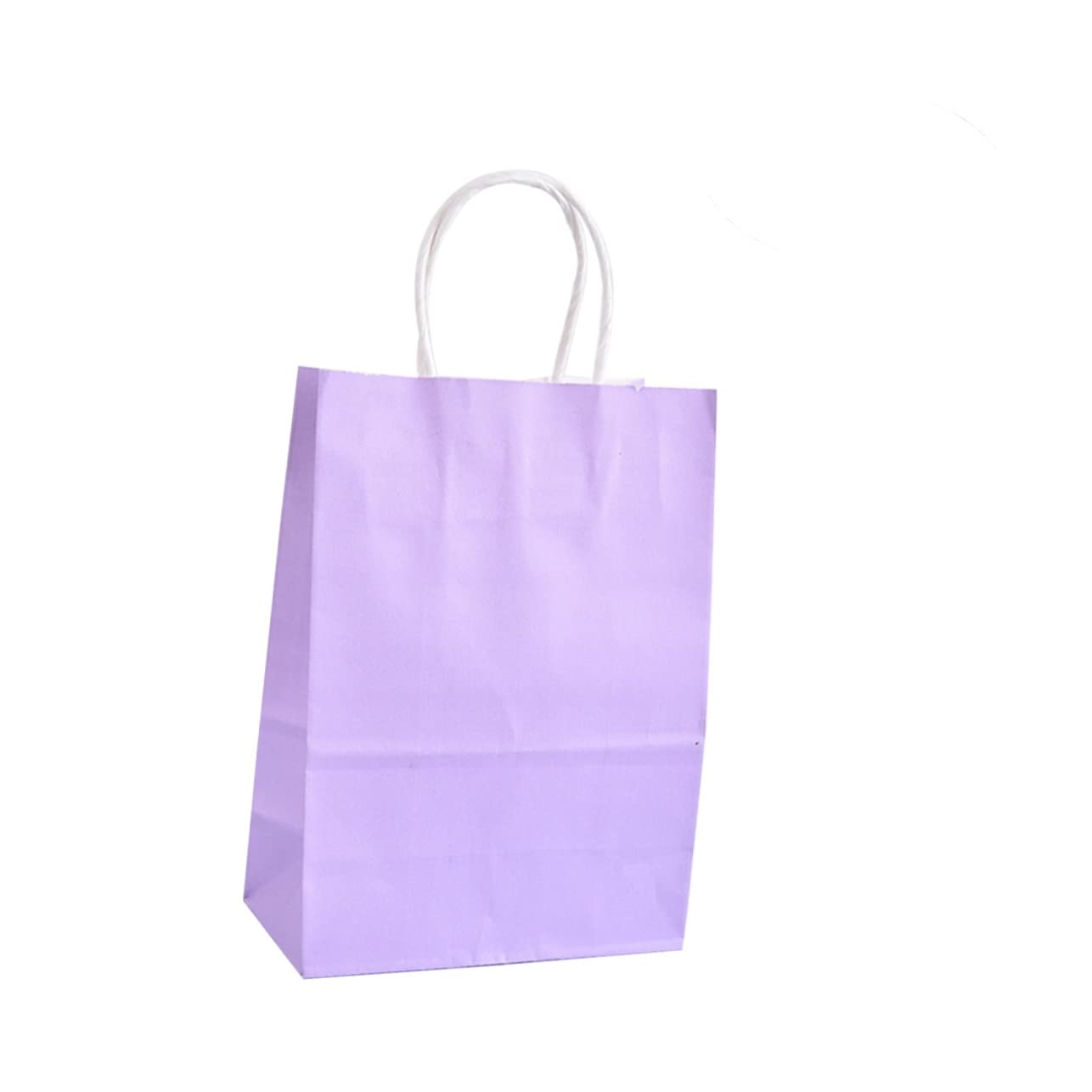 Toyvian 50 Sacchetti di Carta Kraft Sacchetti Regalo Sacchetti al Dettaglio Cibo Viola Tote Bag Sacchetto Regalo Kraft Sacchetto Regalo di Carta