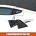 Daeiclru Rear Side Window Louvers Compatible with Nissan 370Z 2009-2020, Rear Side Window Louver Decorate Cover, Air Vent Scoop Shades Cover Accessories (Carbon Fiber Pattern)