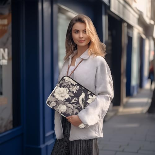 Funda para portátil 13-14 pulgadas con diseño floral impermeable miniatura 7