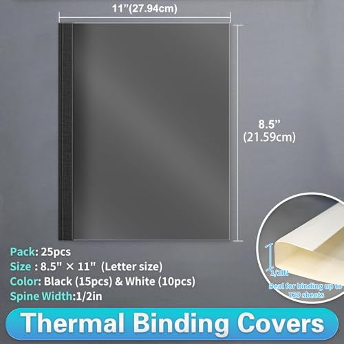 Couvertures de reliure thermique RAYSON pour assembler et protéger vos rapports lettre