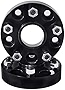 2pc Black Wheel Spacers Adapters 3' (1.5 inch per Side) for 5x4.5 (5x114.3) Hubcentric Vehicle to 5x4.5 Wheel Bolt Patterns with 1/2 - RH Threads - Fits Jeep Wrangler TJ Cherokee Liberty