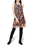 Vestido corto de viscosa tres capas estampadas con flores diferentes. Diseño de Mr. Christian Lacroix. Nueva colección Mujer OI21 Desigual.