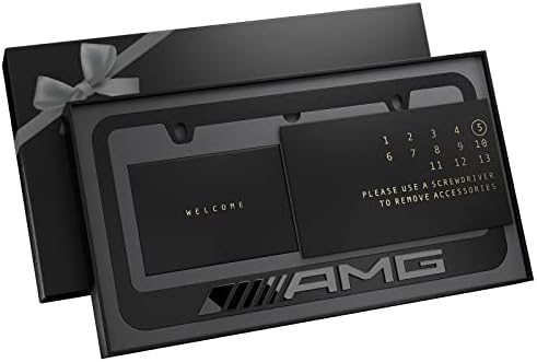 Black License Plate Frame for AMG
