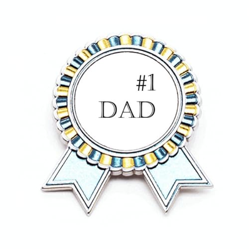 Broche No.1 Dad en métal pour personnaliser une veste de costume