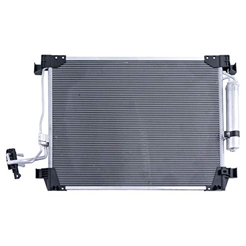 Image of TRQ A /C Condenser and Receiver Drier Assembly Compatible with 2011-2013 Infiniti M37 M56 2014-2017 Q70 3.7 5.6 2015-2017 Q70L 2018 Q70 3.7 Luxe 5.6 Luxe 2019 Q70