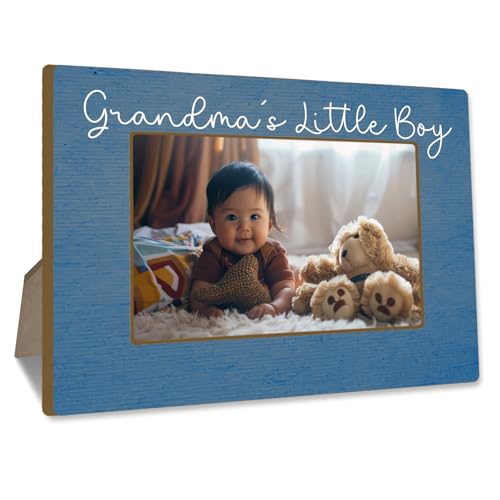 CBFEBCBST Grandson Picture Frame Grandma & Me Tabletop Photo Frame 4x6 Wooden Picture Frame with Stand New Grandma Gifts from Baby Photo Tabletop Display & Home Dcor - A09