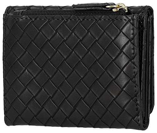 Mundi Anna Indexer Woven Texture Rfid Solid Wallet One Size Black #TOP1