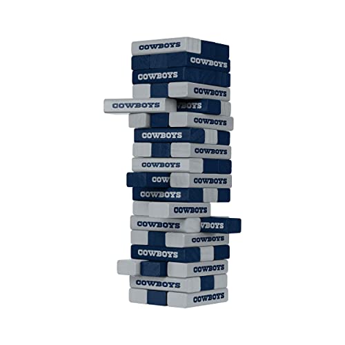 FOCO unisex adult NFL Team Logo Stackable Blocks Game, Team Color, 9-864 US