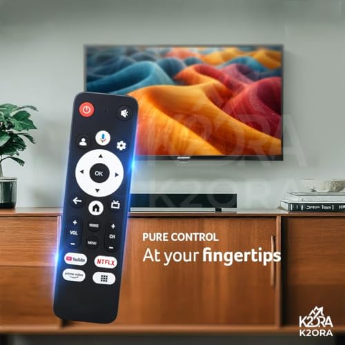 Image of K2 Remotes Compatible for Realme TechLife Smart Google LED TV Remotes - Works with 32 /43 /50 /55 /65 /75 Inch Models | Non-Voice Remote (Without Voice) | Match with Existing Remote Before Purchase