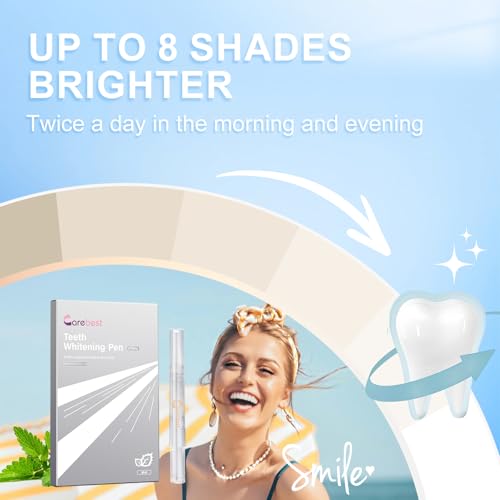 Image of Teeth Whitening Pen(4 Pens),Effective Whitening Gel for Adults,No Sensitivity Teeth Whitener,Mint Flavor Teeth Whitening Gel Pen