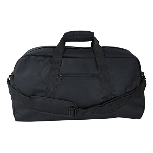 Image of DALIX 18 inch Two Tone Duffle Bag Medium Black Red Blue Gold Pink Purple Gray