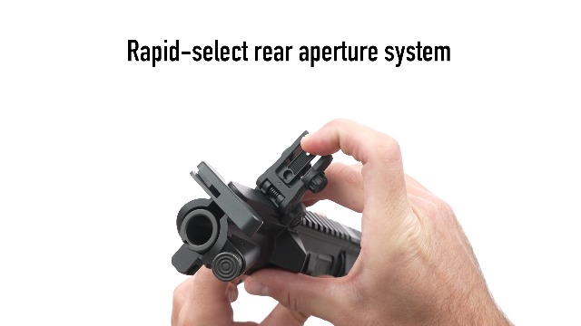 Amazon.com: Magpul MBUS 3 Flip-Up Backup Iron Sights, Black, Back