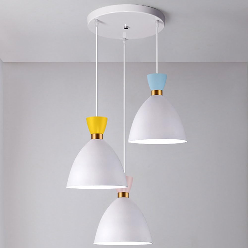 Lustre de luxe 3 lampes design moderne et industriel suspendu