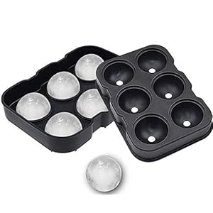 6 Hole Ice Cube Ball Drinking Wine Tray Brick Round Maker Mold Sphere Mould Party Bar Silicone Hockey