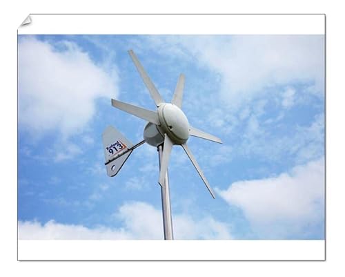 Media Storehouse Small Rutland 913 Pole Mounted Wind Turbine Print UK - Print 10"x8" (25x20cm) (1831723)