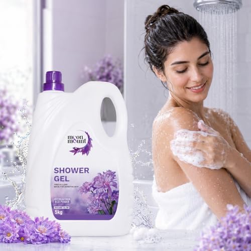 Image of Moon and Mount Shower Gel 5kg - Coconut & Argan, Radiant Glow Body Wash for Luminous Skin, Paraben-Free -