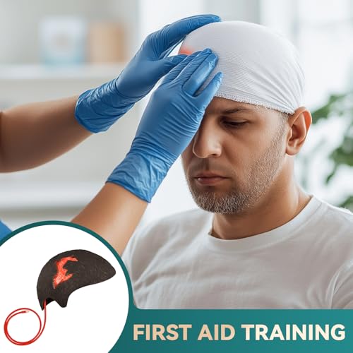 Image of Wearable Wound Packing Head Trainer Kit for Medical Training | Wearable Bleeding Control Training for Medical Students, First Aid,and Medical Classes, Black