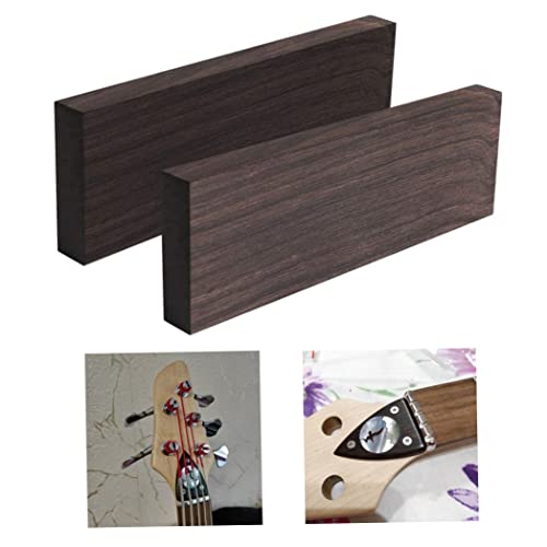 Instrumento musical de madera de ébano en blanco bloques para luthería 4