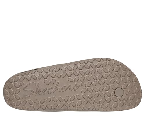Skechers Women's FOAMIES Arch Fit Cali Breeze - Shine On 3Pt, Taupe, 10