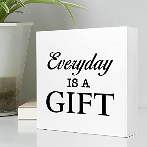 Ruvoty-Everyday-is-a-Gift-Wooden-Sign-Desk-DecorInspirational-Wood-Block-Sign-Desk-Decorations-for-Home-Bedroom-Living-Room-Office-Desk-Shelf-Table-Decor Ruvoty Everyday is a Gift Wooden Sign Desk DecorInspirational Wood Block Sign Desk Decorations for Home Bedroom Living Room Office Desk Shelf Table Decor