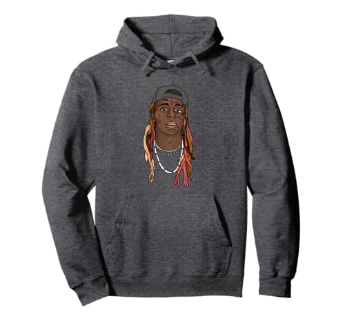 Lil Wayne Illustrated Face Pullover Hoodie