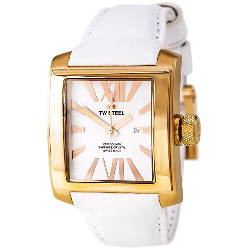 TW Steel CEO Goliath Quartz White Dial Mens Watch - #CE3016