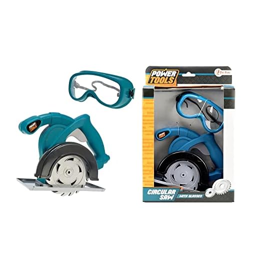 Children's Toy Circular Saw with Safety Glasses