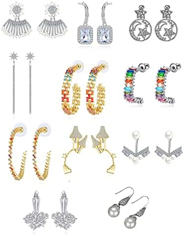 Fashion Earrings for Women 11 Pairs In 11 Styles Wholesale